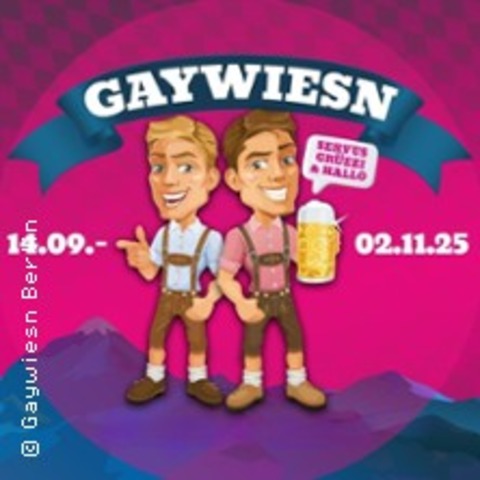 GAYWIESN - Die Vierte - mit Djane Monique + Brigitte Skrothum - BERLIN - 05.10.2025 17:00