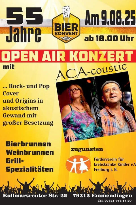 Zum 55. Jubilum des Bierkonvent - Emmendingen - 09.08.2025 18:00