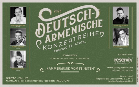 KAMMERMUSIK VOM FEINSTEN - Ettlingen - 28.11.2025 19:00