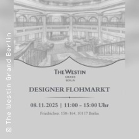 Designer Flohmarkt- Flohmarkt Deluxe| TICKET FR STANDBETREIBER:INNEN - BERLIN - 08.11.2025 11:00