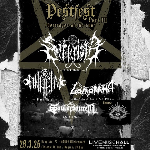 Pestfest III - Destroyer Of The Sun - Mrlenbach - 28.03.2026 19:00