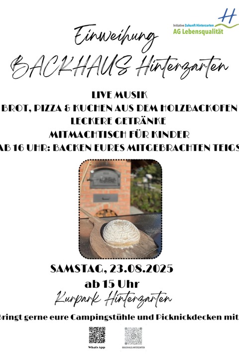 Einweihung des Backhauses im Kurpark - Hinterzarten - 23.08.2025 15:00