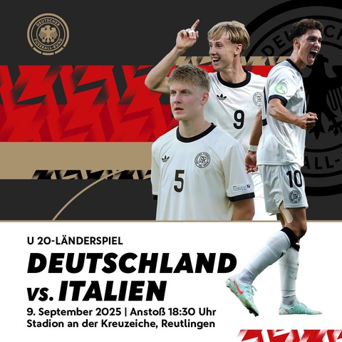U 20 Deutschland - Italien - Reutlingen - 09.09.2025 18:30
