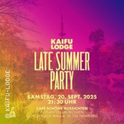Late Summer Party - HAMBURG - 20.09.2025 21:30