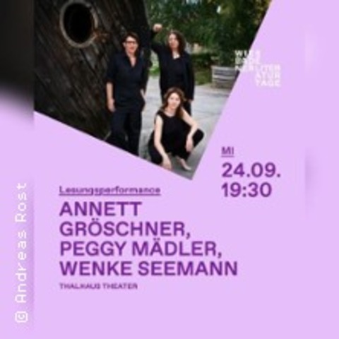 Literaturtage: Lesungsperformance mit A. Grschner, P. Mdler und W. Seemann - WIESBADEN - 24.09.2025 19:30