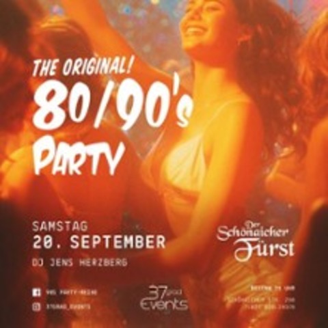 The Original 80s & 90s Party im Frst! - Bblingen - 20.09.2025 21:00