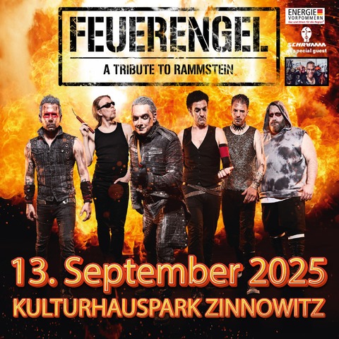 FEUERENGEL - A Tribute to Rammstein - Konzert im Kulturhauspark Zinnowitz - Ostseebad Zinnowitz - 13.09.2025 20:00