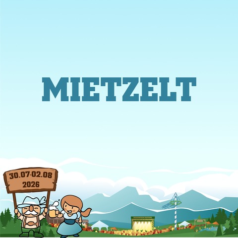 Mietzelt fr zwei Personen auf dem Komfort Campingplatz - Eching - 30.07.2026 00:00