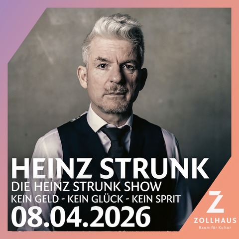 Heinz Strunk - &#8222;Kein Geld Kein Glck Kein Sprit&#8220; - Die Heinz Strunk Show - Leer - 08.04.2026 20:00