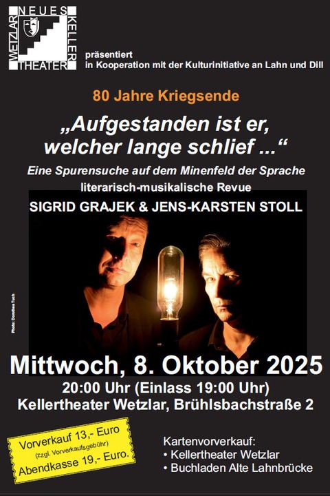 &#8222;Aufgestanden ist er, welcher lange schlief...&#8220; - Eine Spurensuche auf dem Minenfeld der Sprache - Wetzlar - 08.10.2025 20:00