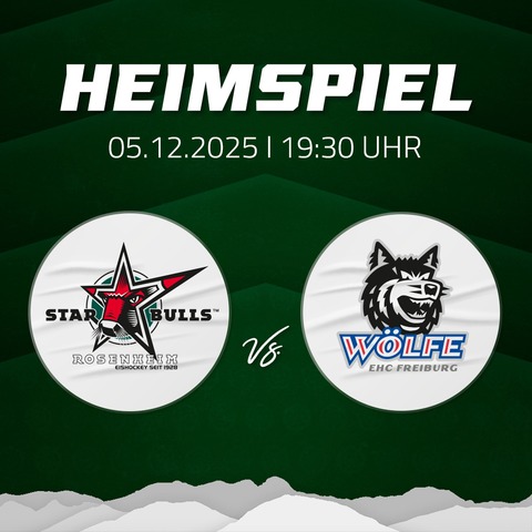 Starbulls Rosenheim - EHC Freiburg - Rosenheim - 05.12.2025 19:30