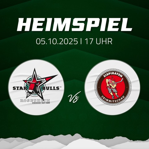 Starbulls Rosenheim - Eispiraten Crimmitschau - Rosenheim - 05.10.2025 17:00