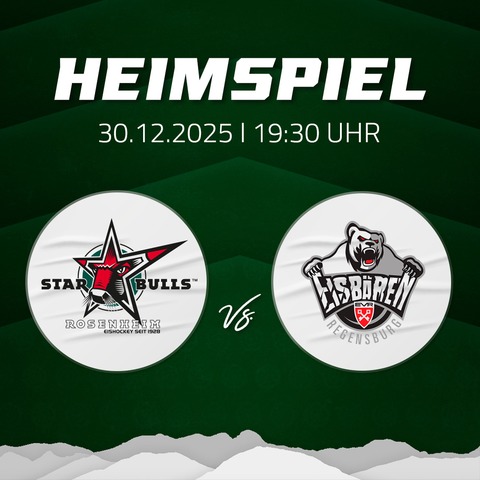 Starbulls Rosenheim - Eisbren Regensburg - Rosenheim - 30.12.2025 19:30