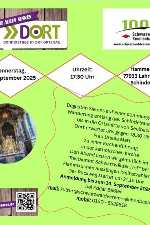 Schwarzwaldverein Reichenbach - Lahr - 18.09.2025 17:30