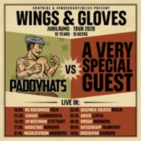 The O'Reillys and The Paddyhats - Wings & Gloves &#8211; Jubilums-Tour 2026 - Stuttgart - 26.09.2026 19:30