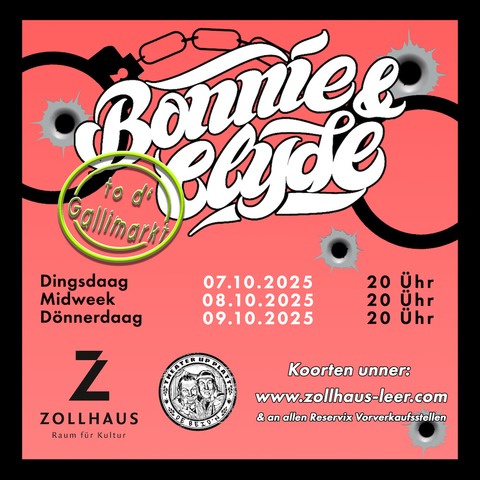 &#8222;Twee as Bonnie & Clyde&#8220; - De Beid'n - Leer - 07.10.2025 20:00