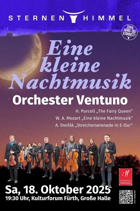Orchester in Residenz: Eine kleine Nachtmusik - Purcell, Mozart, Dvorak - Frth - 18.10.2025 19:30