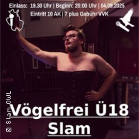 Erotik Poetry Slam - Vgelfrei 18 - GTERSLOH - 04.09.2025 20:00