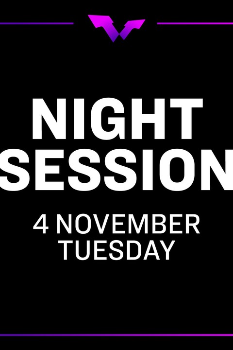Session 2 | Night Tue. 4 NOV | Round of 32 | 5 matches - Frankfurt am Main - 04.11.2025 18:30 Session 2 | Night Tue. 4 NOV | Round of 32 | 5 matches - Frankfurt am Main - 04.11.2025 18:30
