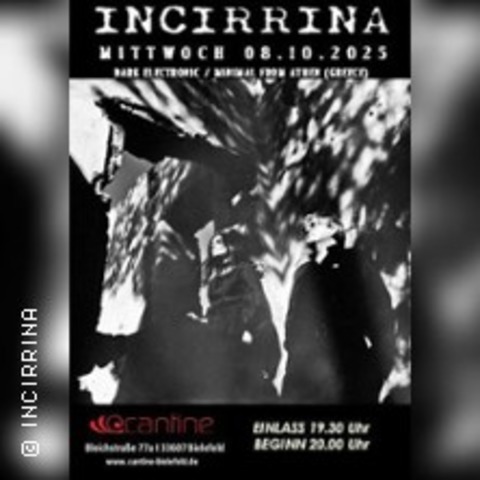 Incirrina | DANCE OF THE DARK - BIELEFELD - 08.10.2025 20:00