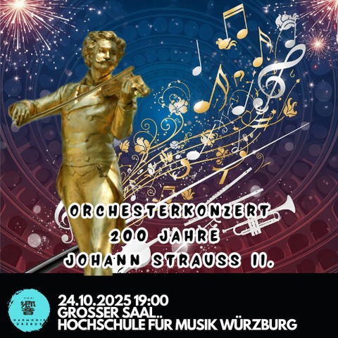 200. Jahre Johann Strauss Orchesterkonzert: Walzer, Polka und Operette - Wrzburg - 24.10.2025 19:00