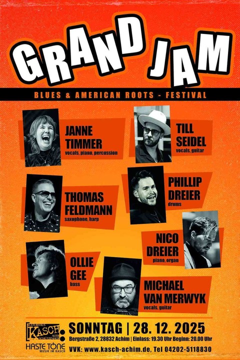 „Grand Jam“ - Blues & American Roots Festival - Achim - 28.12.2025 20:00