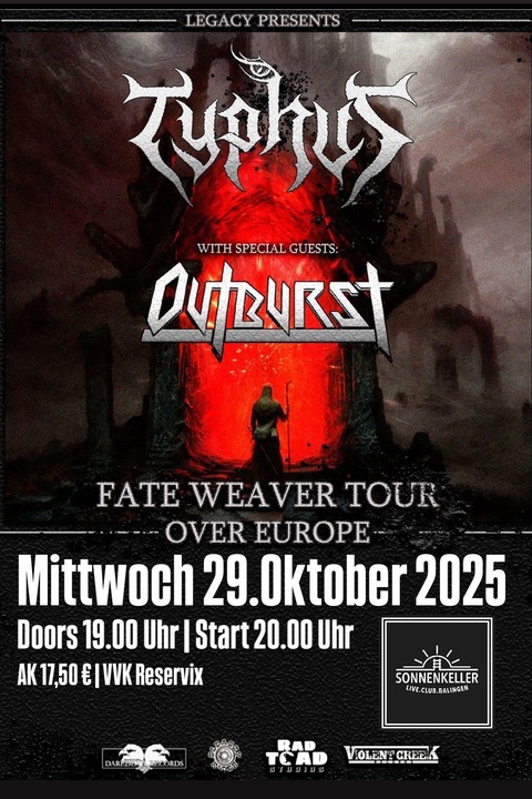 Typhus, Outburst - Balingen - 29.10.2025 19:00