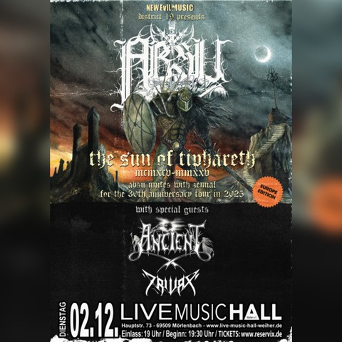 ABSU - Unites with Zemial for The Sun Of Tiphareth 30th Anniversary tour 2025 - Mrlenbach - 02.12.2025 19:30