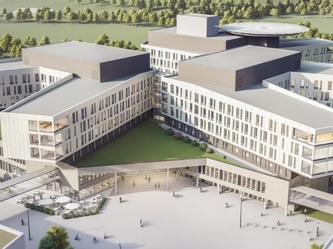 Einblicke in das entstehende Dreiland-Klinikum - Baustellenfhrung - Lrrach - 21.09.2025 17:00