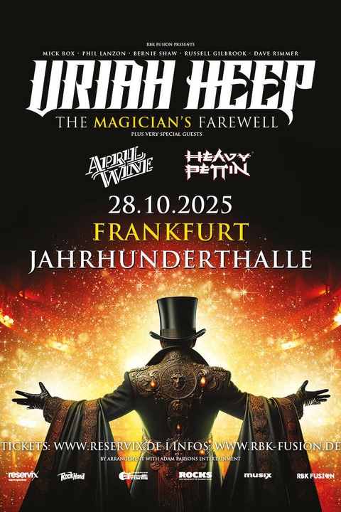 URIAH HEEP - THE MAGICIANS FAREWELL - Frankfurt am Main - 28.10.2025 20:00