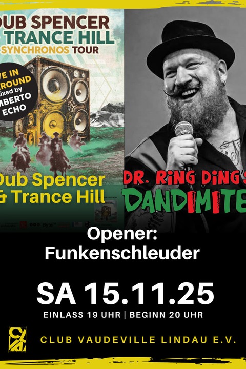 Dr. Ring Ding + Dub Spencer & Trance Hill - Live in Surround - Mixed by Umberto Echo - Lindau (Bodensee) - 15.11.2025 20:00
