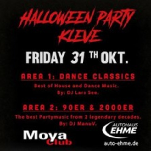 Halloween Party Kleve | AS Event present: ZWEI AREAS- ZWEI WELTEN- EIN SCHIKSAL - KLEVE - 31.10.2025 21:00
