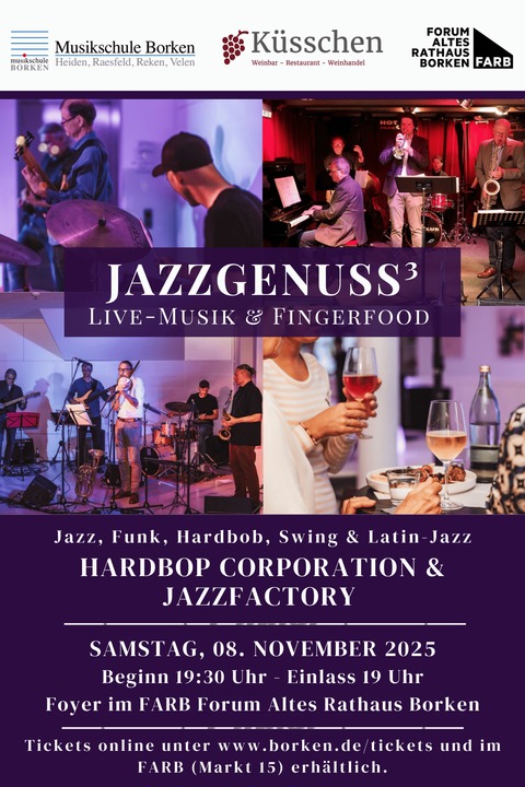 Jazzgenuss - 2 Live-Bands & Fingerfood - Jazzgenuss - 2 Live-Bands & Fingerfood - Borken - 08.11.2025 19:30