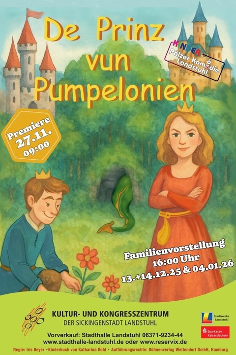 Kinder P�lzer Kom�die - De Prinz von Pumpelonien - Landstuhl - 04.01.2026 16:00