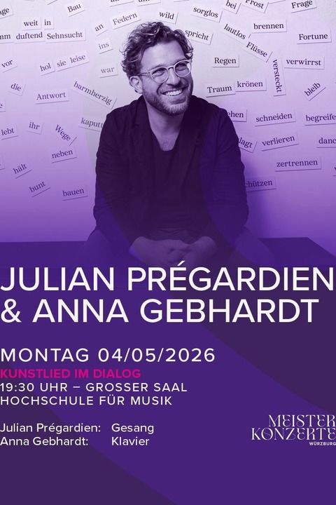 Meisterkonzerte Wrzburg - Julian Prgardien & Anna Gebhardt - Wrzburg - 04.05.2026 19:30