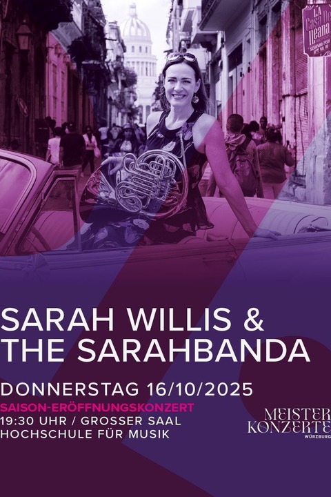 Meisterkonzerte Wrzburg - Erffnungskonzert mit Sarah Willis & The Sarahbanda - Wrzburg - 16.10.2025 19:30