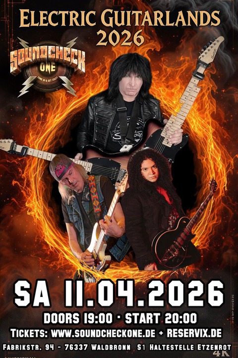 Electric Guitarlands 2026 feat. Michael Angelo Batio (Manowar, Nitro) & Rowan Robertson (DIO) - Electric Guitarlands 2026 - Waldbronn - 11.04.2026 19:00