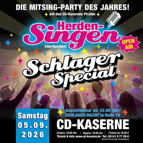 Herdensingen - Das Schlagerspezial - Celle - 05.09.2026 19:00