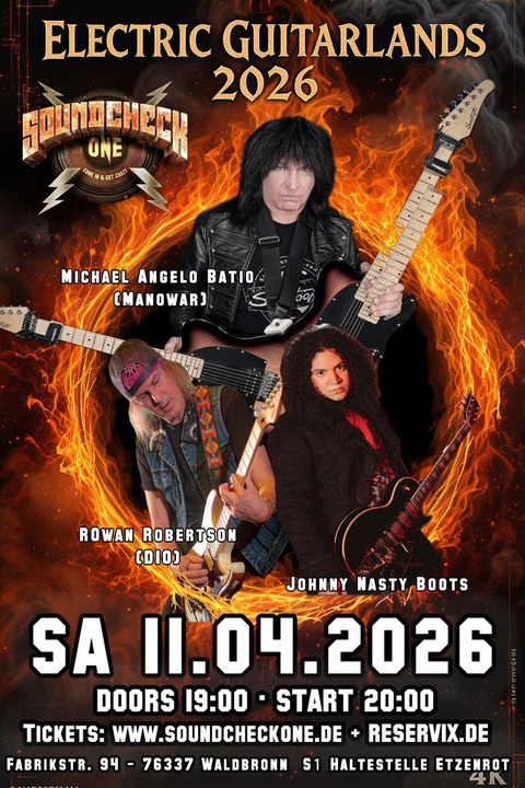 Electric Guitarlands 2026 feat. Michael Angelo Batio (Manowar, Nitro) & Rowan Robertson (DIO) - Electric Guitarlands 2026 - Waldbronn - 11.04.2026 19:00