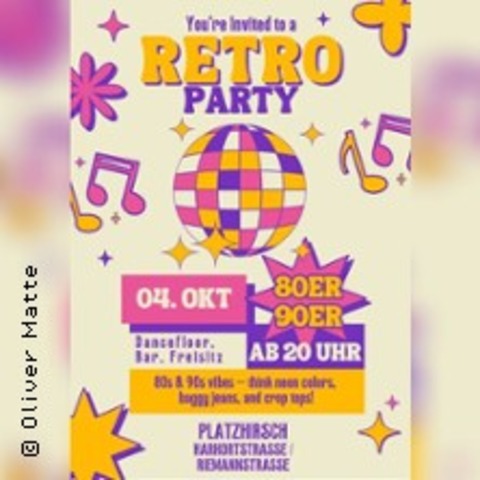 80er & 90er Retro Party - LEIPZIG - 04.10.2025 20:00