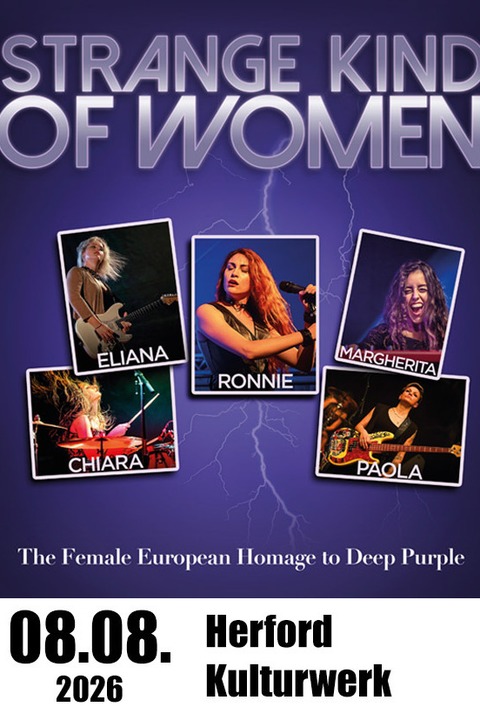 Strange kind of woman - The World`s Only Female Rockband with their Hommage to DEEP PURPLE - Herford - 08.08.2026 20:00