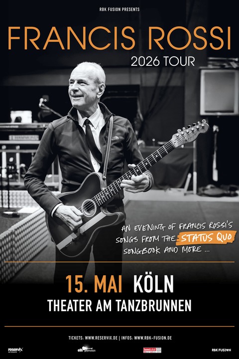 An Evening With Francis Rossi - Songbook Tour 2026 - Kln - 15.05.2026 19:30