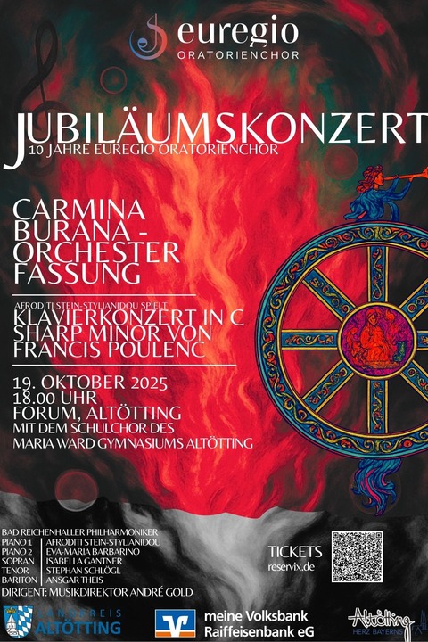 Jubilumskonzert - 10 Jahre euregio oratorienchor - Alttting - 19.10.2025 18:00