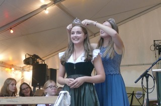 Die Weinprinzessin Rosa Kost wird in St. Georgen  begrt