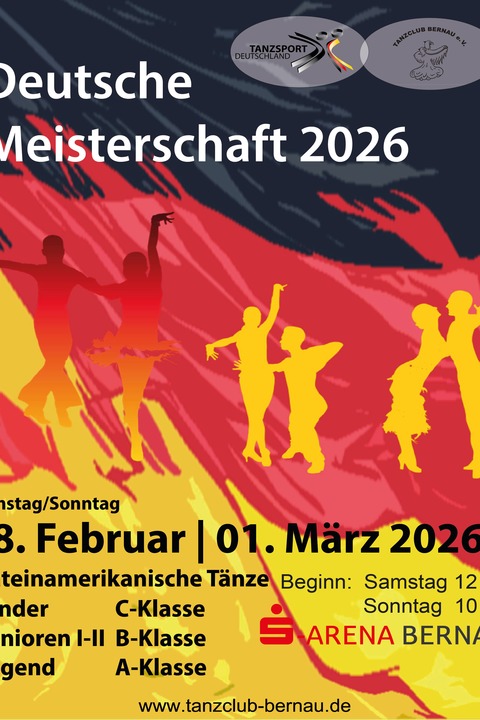 Deutsche Meisterschaften Lateint�nze 2026 - Bernau bei Berlin - 28.02.2026 12:00
