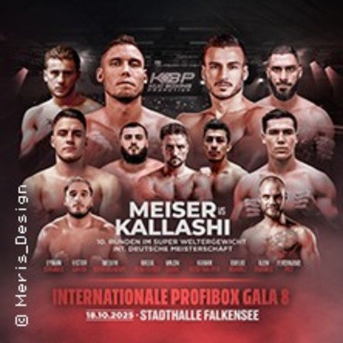 Internationale Profiboxgala in Falkensee - Int. BDB DM: Meiser vs. Kallashi - Falkensee - 18.10.2025 18:00