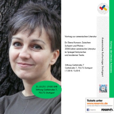 Zwischen Schwert und Phnix - 2000 Jahre armenische Literatur im Spiegel historischer und moderner Texte. - Stuttgart - 21.10.2025 19:00