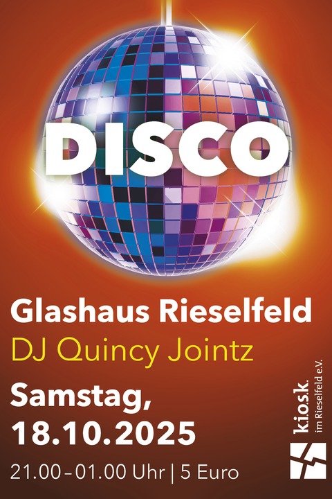 Disco mit DJ Quincy Jointz - Freiburg - 18.10.2025 21:00