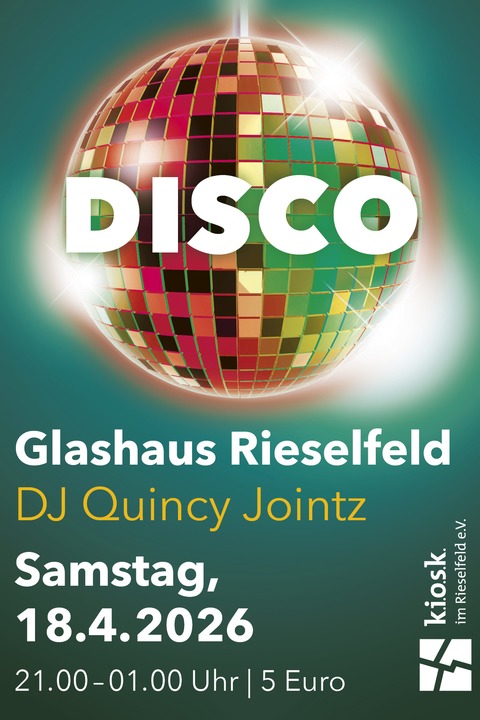 Disco mit DJ Quincy Jointz - Freiburg - 18.04.2026 21:00