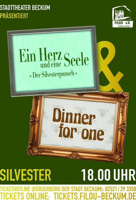 Silvester - Der Silvesterpunsch & Dinner for One - Beckum - 31.12.2025 18:00